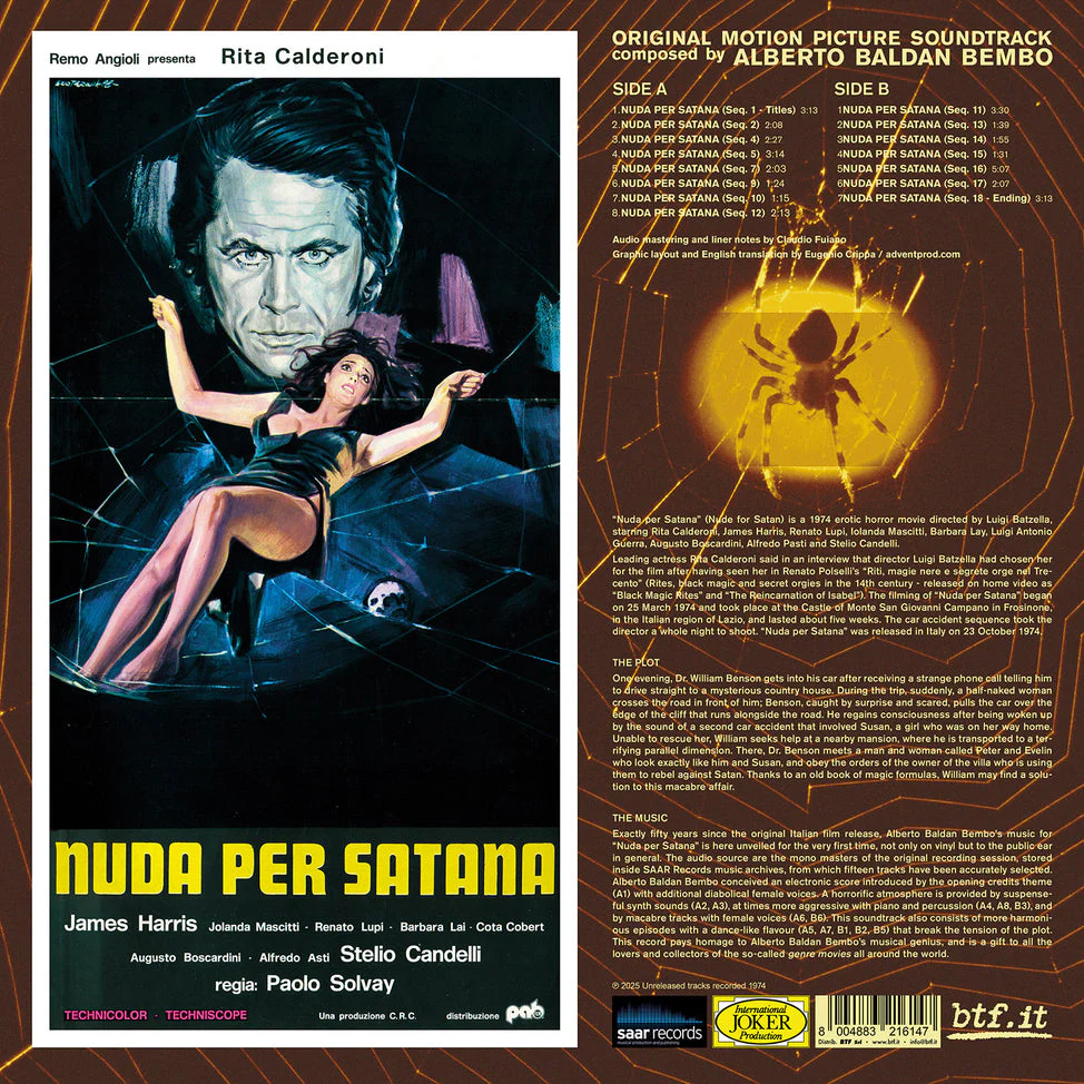 Nuda per Satana (Original Motion Picture Soundtrack) (2025 RSD Unofficial Release) [Import] - Image 3