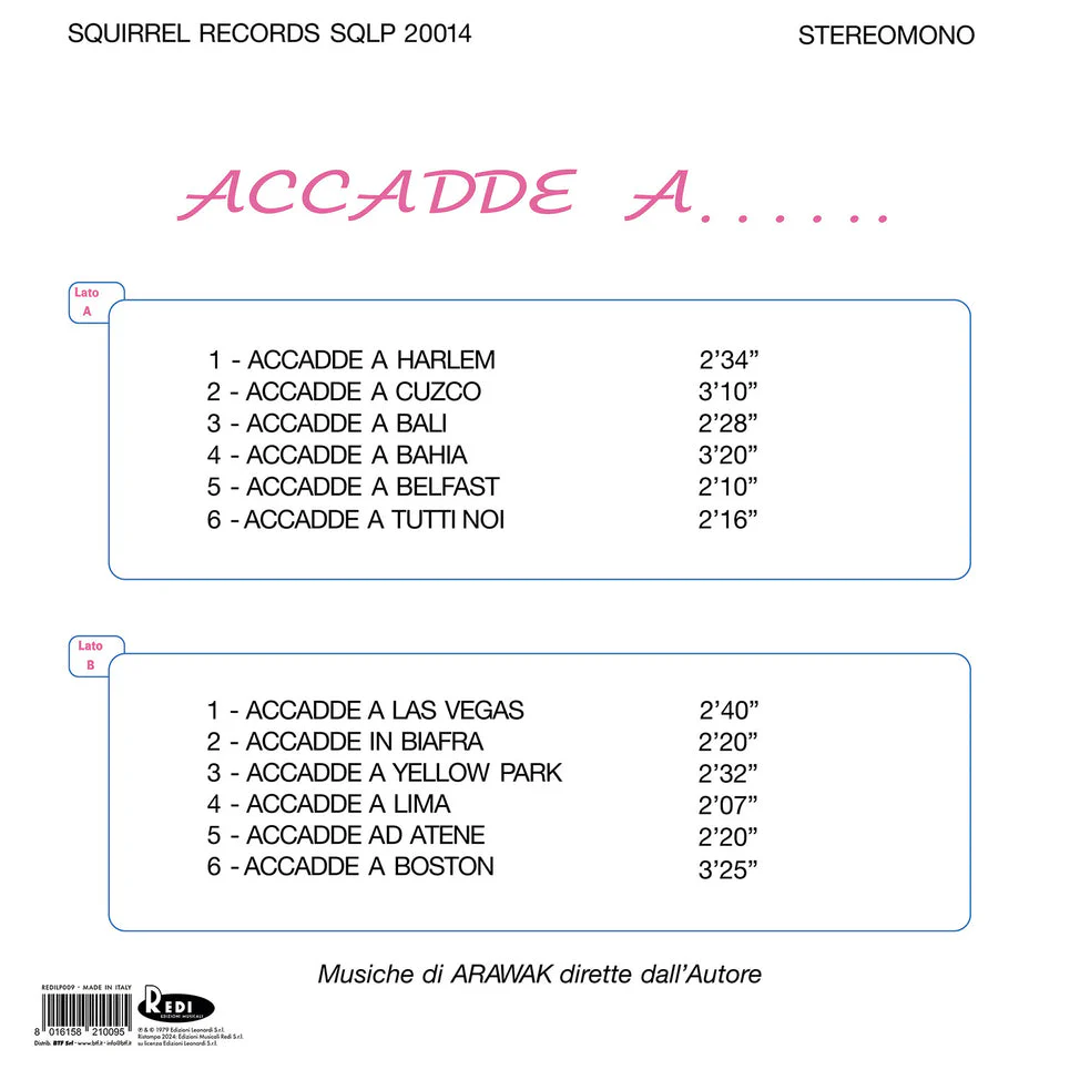 Accadde A… (2025 RSD Unofficial Release) [Import] - Image 3