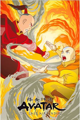 Avatar Last Airbender - Aang vs Zuko [Poster]