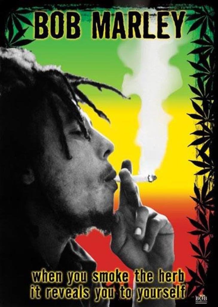 Bob Marley - When You Smoke The Herb It Reveals You To Yourself [Poster]