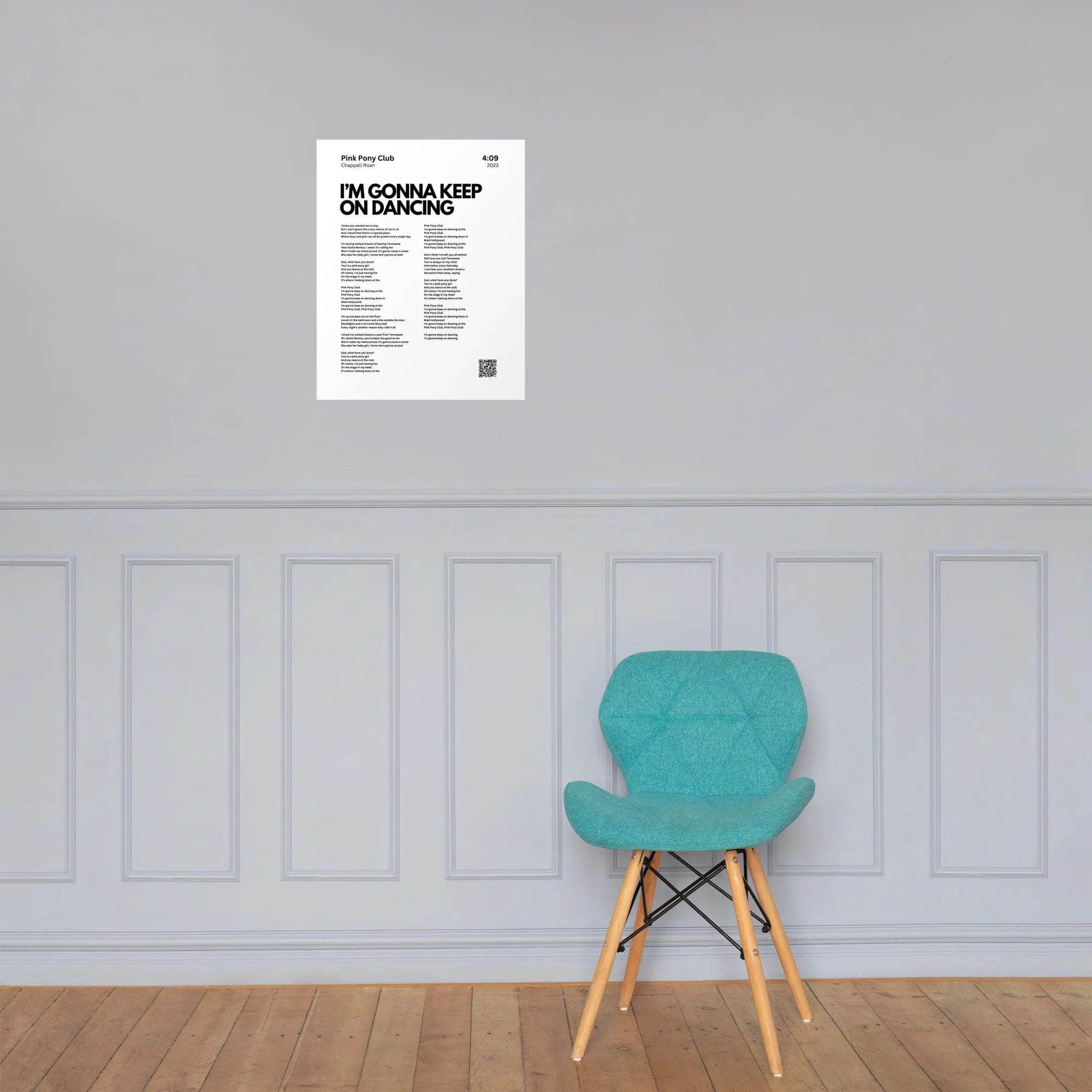Chappell Roan - Pink Pony Club [Lyrics Poster] - Image 6