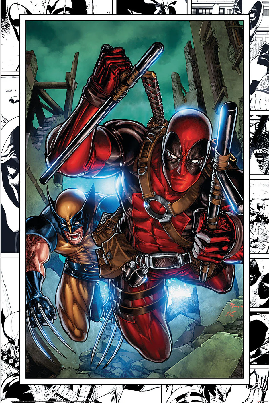 Deadpool and Wolverine Marvel Comics Movie [Poster]