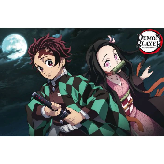 Demon Slayer - Tanjiro & Nekuko - Moonlight [Poster]