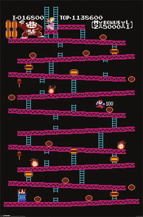 Donkey Kong - Level 1 [Poster]