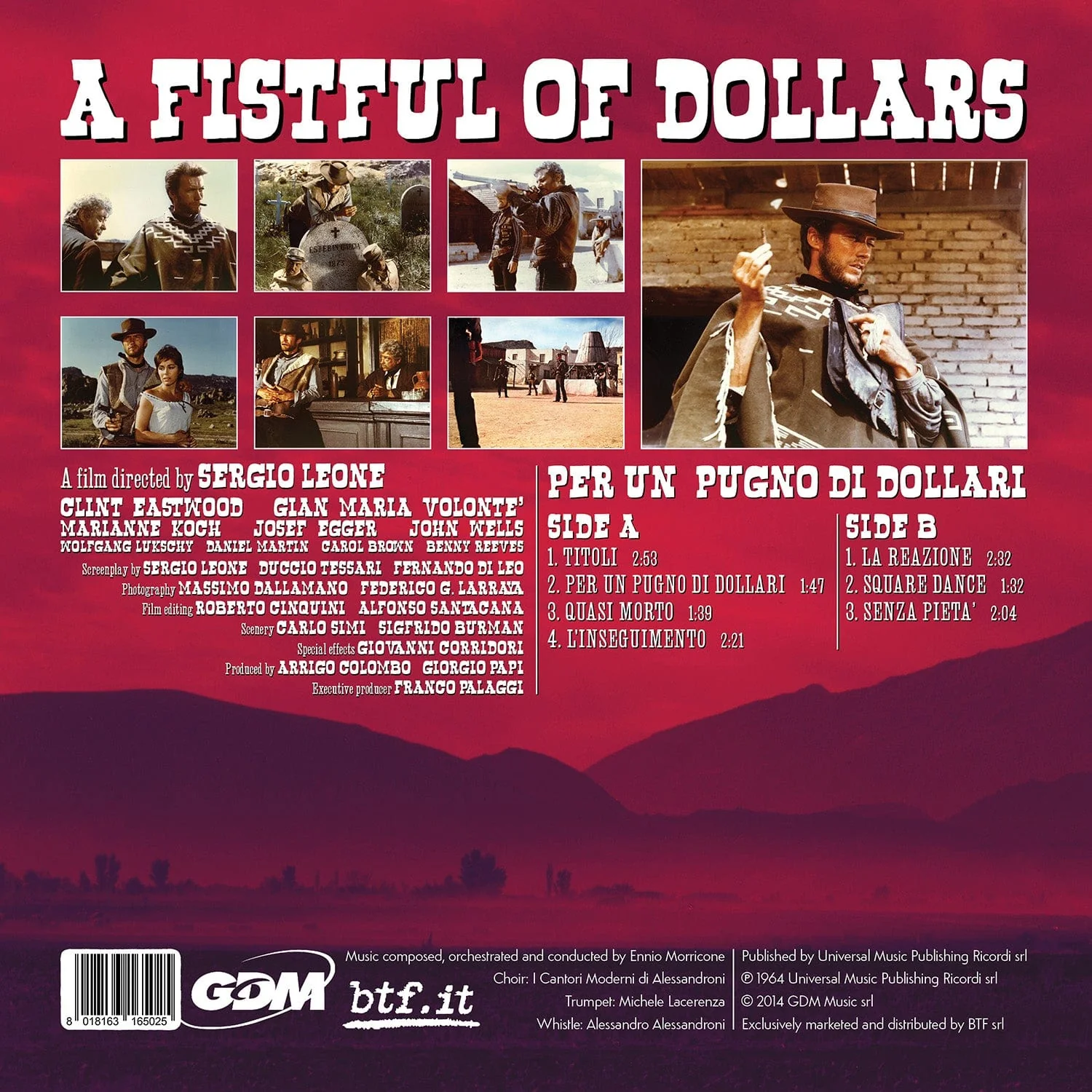 A Fistful Of Dollars (Per Un Pugno Di Dollari) Soundtrack [Import] - Image 3