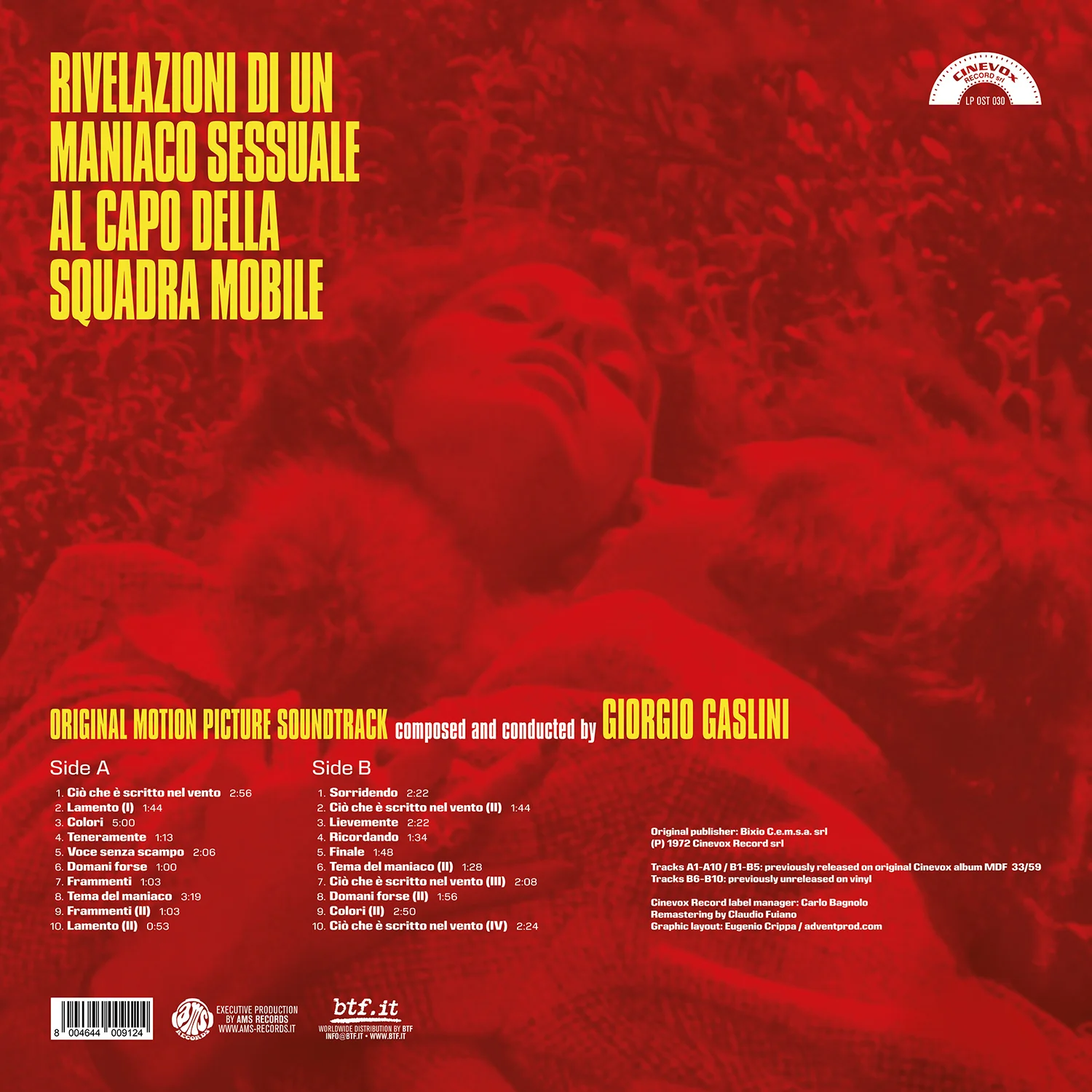 Rivelazioni di un maniaco sessuale al capo della squadra mobile OST [Import] - Image 2