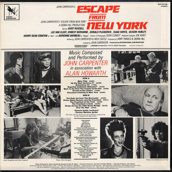 Escape From New York (1981) (Original Motion Picture Soundtrack) [Ultra Rare] - Image 4