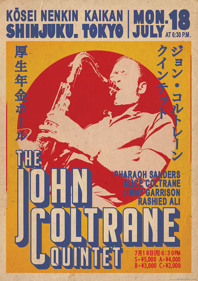 John Coltrane Tokyo [Poster]