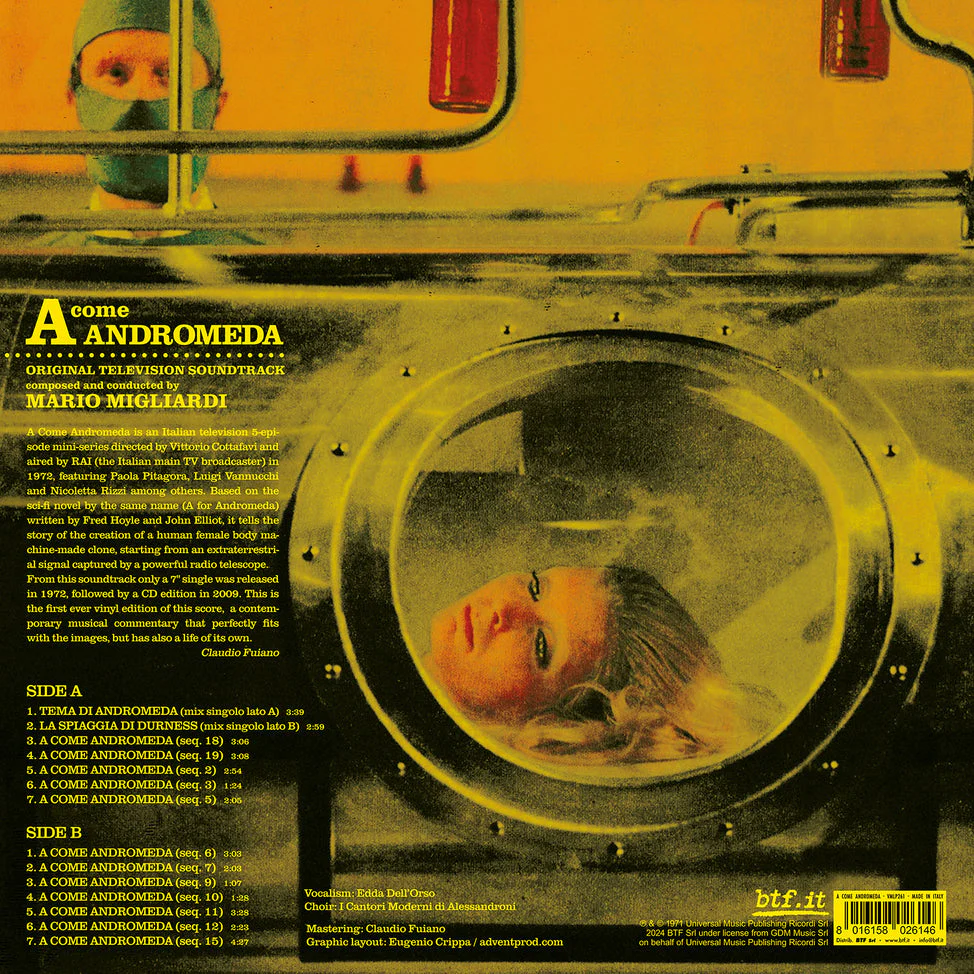 A Come Andromeda (Original Telivision Soundtrack) (2025 RSD Unofficial Release) [Import] - Image 3