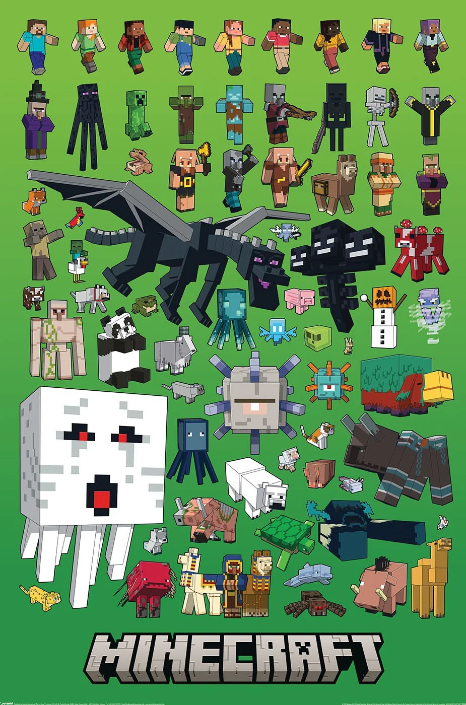 MINECRAFT Characters [Poster]