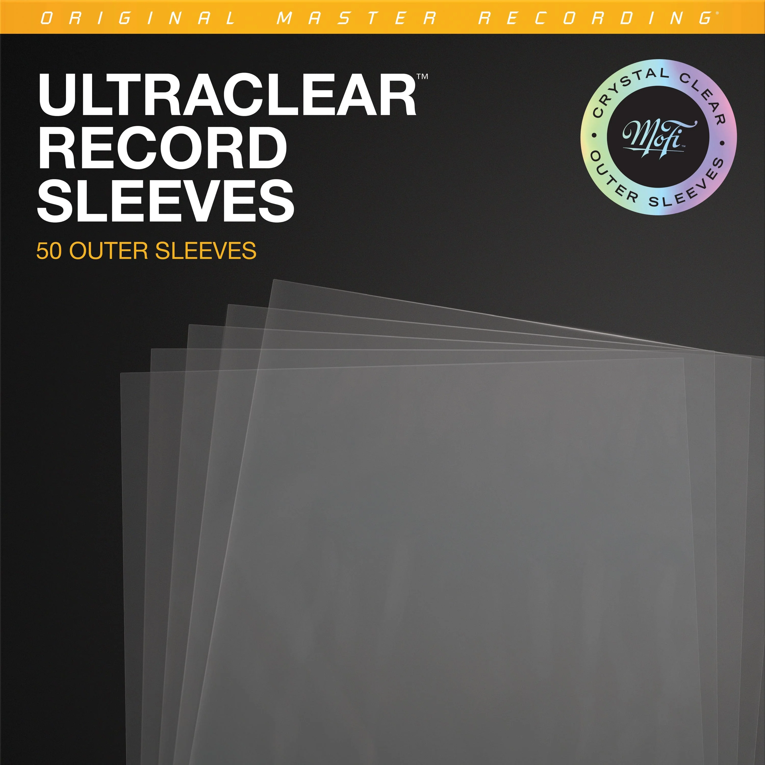 12" Archival UltraClear Record Outer Sleeves (Pack of 50)