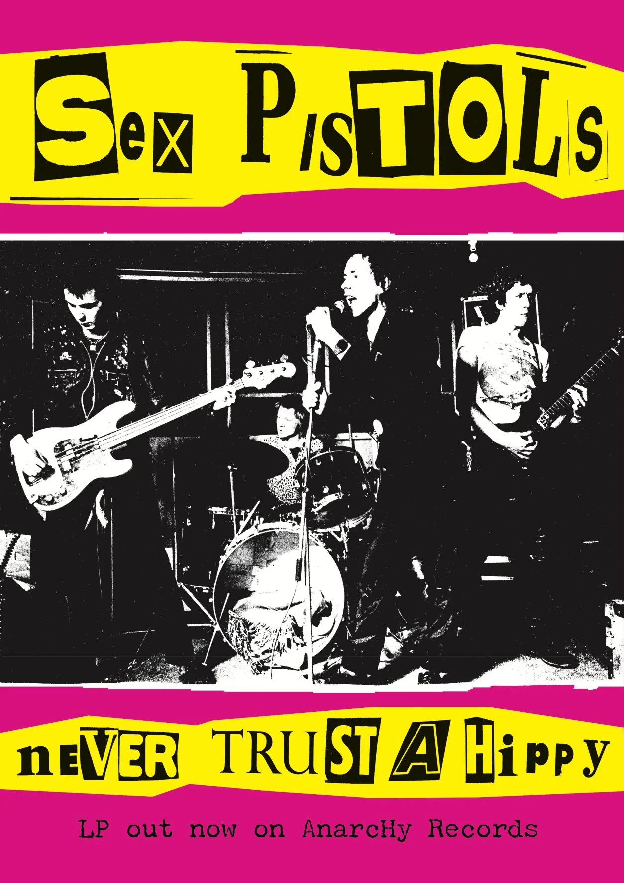 Sex Pistols - Never Trust A Hippy [Poster]