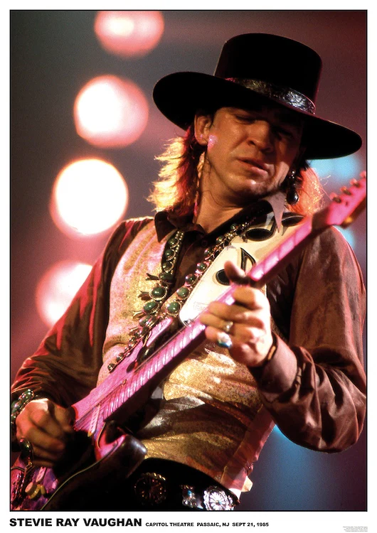 Stevie Ray Vaughan - Capitol Theatre, Passaic, NJ Sept 21, 1985 [Poster]