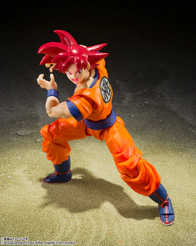 Dragon Ball Super - S.H.Figuarts - Super Saiyan God Son Goku (Saiyan God Instilled with the Light of Righteous Hearts) Action Figure [Japanese Import] - Image 2