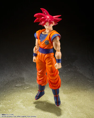 Dragon Ball Super - S.H.Figuarts - Super Saiyan God Son Goku (Saiyan God Instilled with the Light of Righteous Hearts) Action Figure [Japanese Import] - Image 3