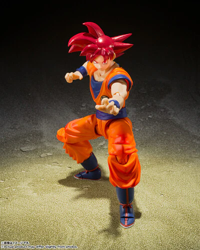 Dragon Ball Super - S.H.Figuarts - Super Saiyan God Son Goku (Saiyan God Instilled with the Light of Righteous Hearts) Action Figure [Japanese Import] - Image 7