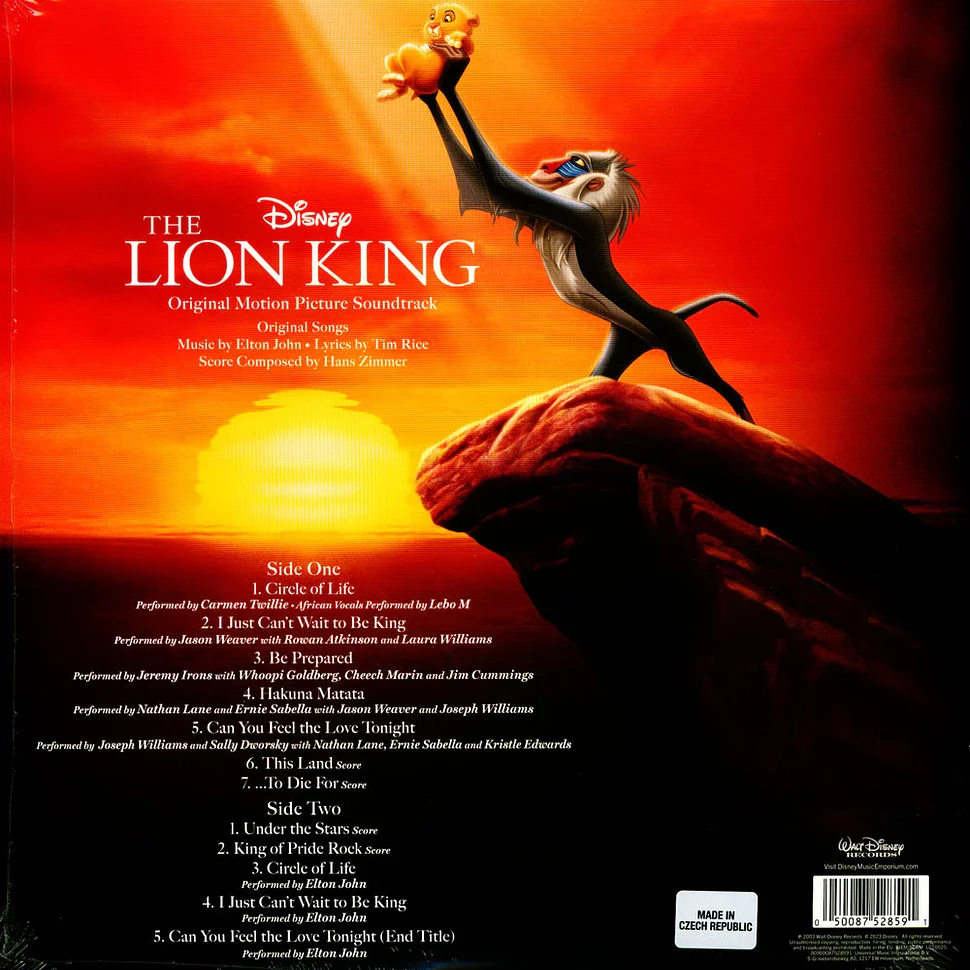 The Lion King (Original Motion Picture Soundtrack) - Image 3
