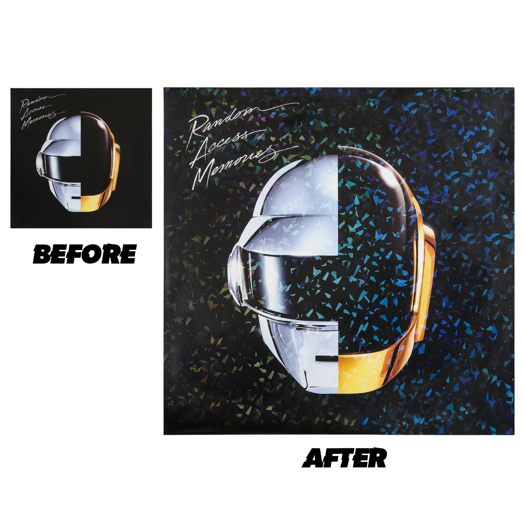 12" Holographic Outer Sleeves - Cracked Ice (Pack of 25) - Image 3